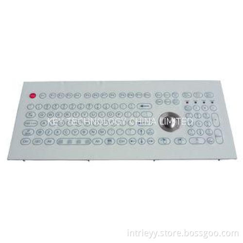 Flat keys IP65 Industrial Membrane Keyboard With optical tr